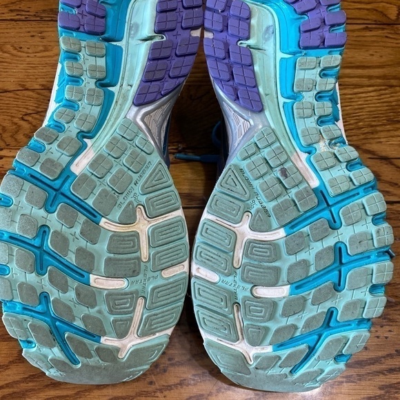Brooks Adrenaline GTS 16 Turq/Silver Shoe Size 8.5 - Picture 5 of 7